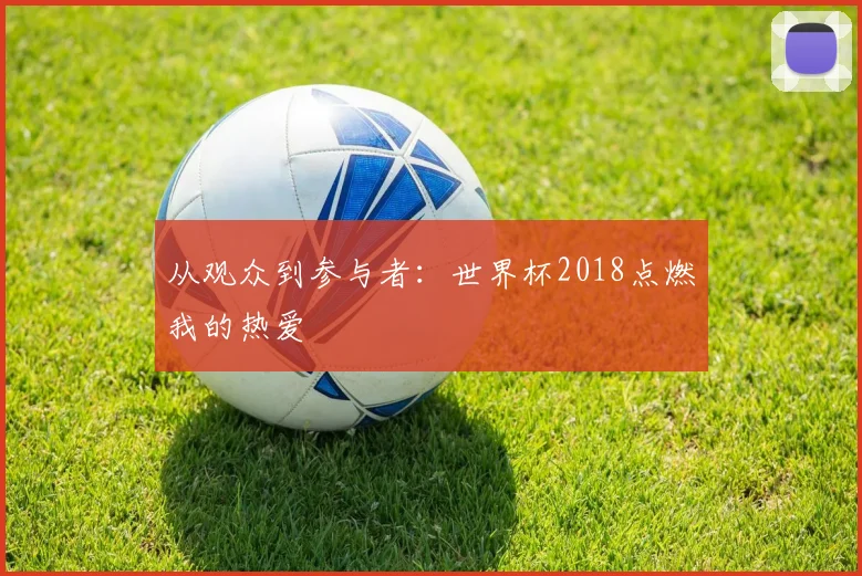 从观众到参与者：世界杯2018点燃我的热爱